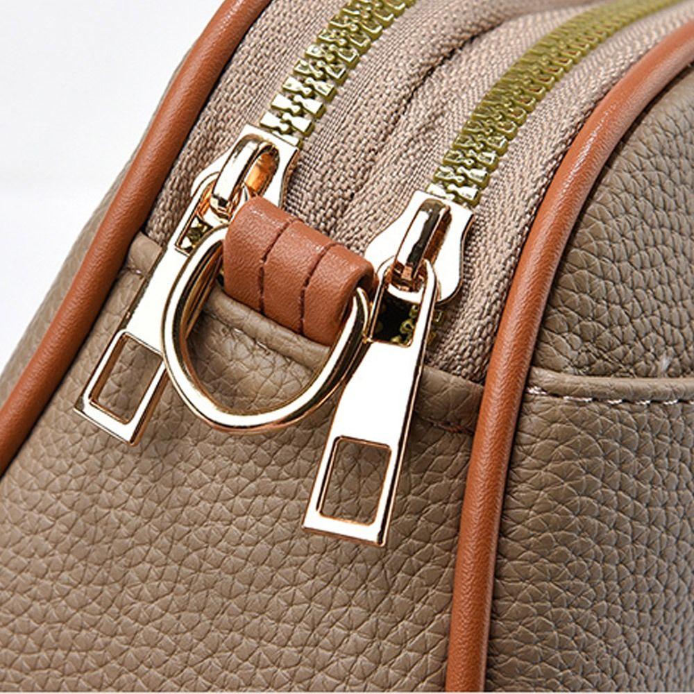 PU Leather Niche Shoulder Bag Solid Color Simple Square Bag Ins Small Crossbody Bag  Outdoor