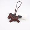 Pu Leather Horse Keychain With Strings Rope Fashion Bag Hanging Accessories Backpack Pendant Year Of The Horse Gift