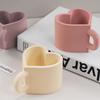 DIY Liebesherz Tasse Silikonform Aromakerzenbehälter Henkel Teetasse Gips Harzform Handgemacht Heimdeko Valentinstagsgeschenke