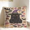 Witchy Black Cats Halloween Pillow Cover Pet Lover Soft Cushion Cover Cute Funny Pillow Case For Living Room Chair