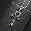 Ancient Egyptian Symbol Anka Cross Necklace Christmas Gift Hip Hop Personality Cross Necklace