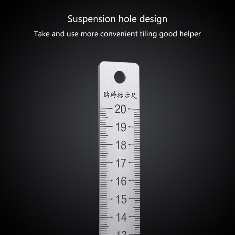 Positionierung Horizontale Wasserwaage Keramikfliesen Verlegen Bodenfliesen Werkzeug Metallartefakt Nivellierung Positionierung Wasserwaage