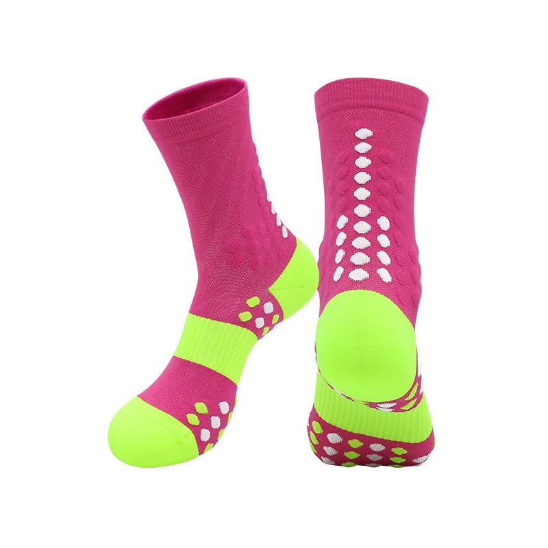 2026 Cycling Socks Men's and Women's Hiking Sports Socks Running Socks Breathable Sweat-absorbing Medium Tube Professional Marathon Socks
