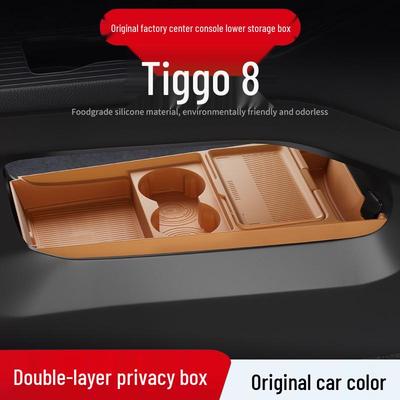 Chery Tiggo 8 Console Storage Box for 26 Models: Glasses Holder and Car Accessories