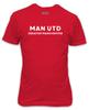 Man Utd Didžiojo Mančesterio Raudoni Marškinėliai Raudonojo Velnias'o gerbėjo viršutinė dalis