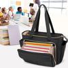 Teacher Office Tote with File Divider Fits For Business Black [Luxja] Bag, Bag, Pocket, 15.6-inch PCs, A4, Commuting, School, Trips, Multi-functional,