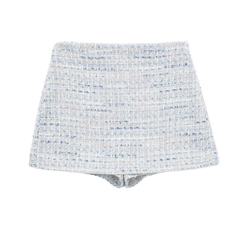 

Модный стиль 2024 Весна Новое поступление Женская одежда Классический стиль Текстурная отделка Круглый вырез Короткая куртка Верхняя одежда 2225546 Culottes M