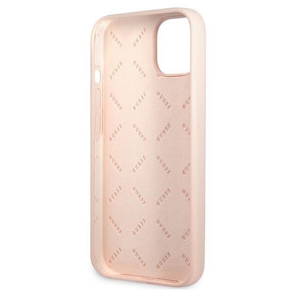 Guess Guhcp13Ssltgp Iphone 13 Mini 5,4 Różowy/Pink Hardcase Silicone Triangle