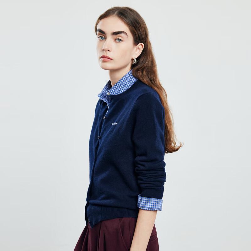 PALUOPO Women's Round Neck Cashmere Cardigan