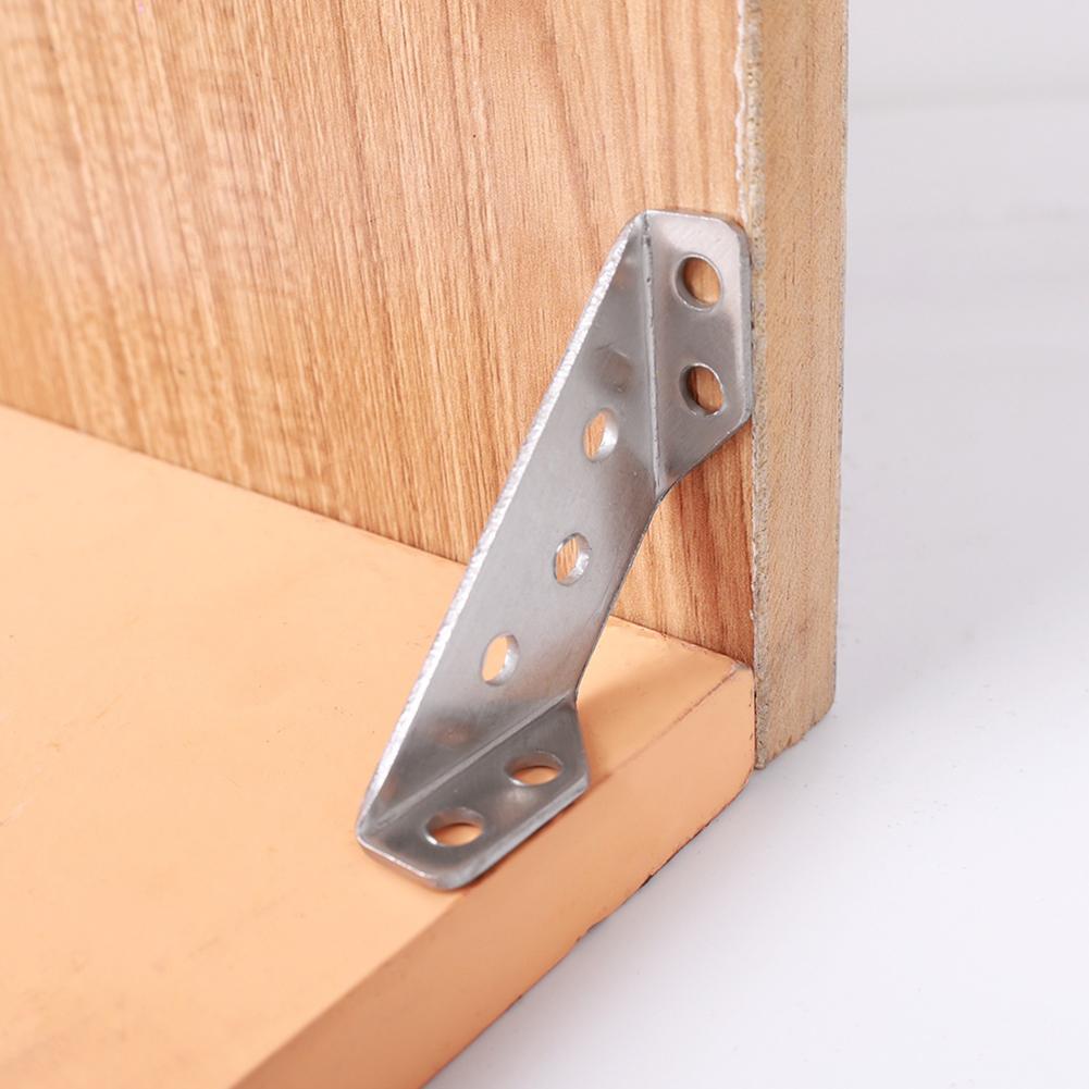 Stainless Steel Angle Corner Brackets Universal Furniture Corner Connector Brace Joint Fastener Cabinet Support Fixing Frame