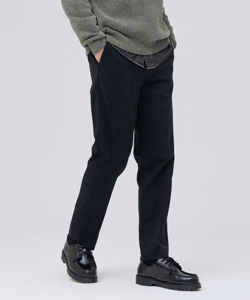 CHASECULT Men'S Brushed Tapered Slacks - Black