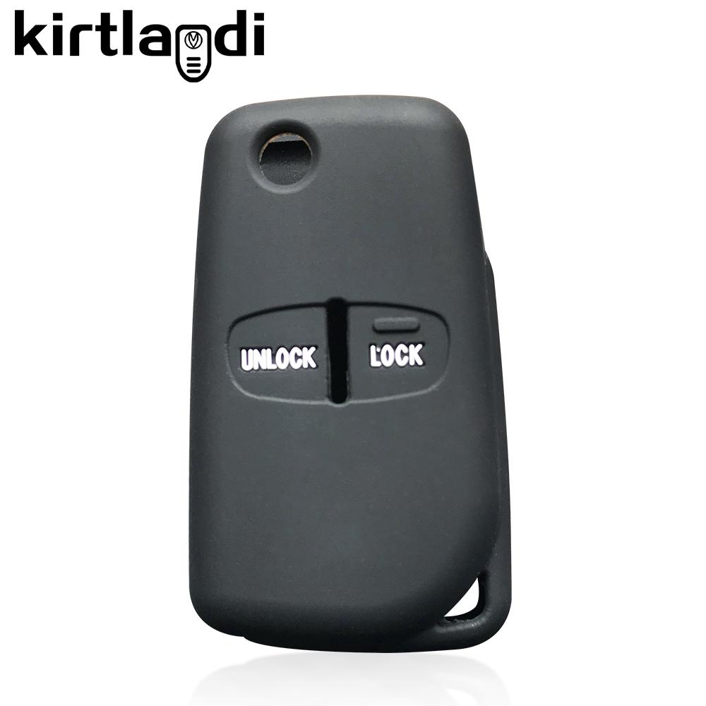 Silikon-Schlüsselhülle zum Schutz des Autoschlüssels für Mitsubishi Outlander XL GT Lancer Ash Dakar ASX L200 Montero Pajero Shogun