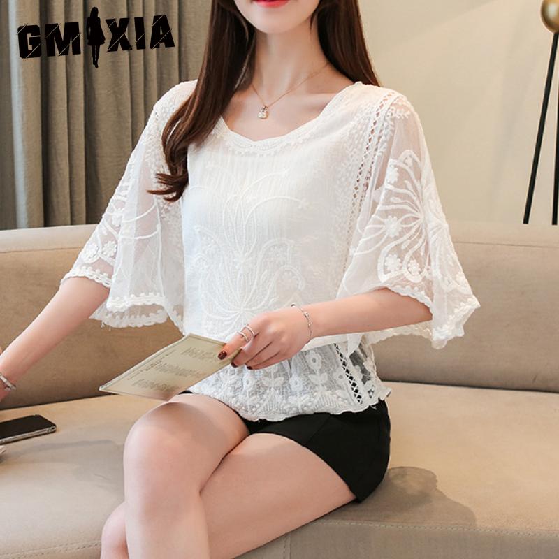 

GMXIA Женская мода повседневные однотонные блузки и рубашки с V-образным вырезом S белый