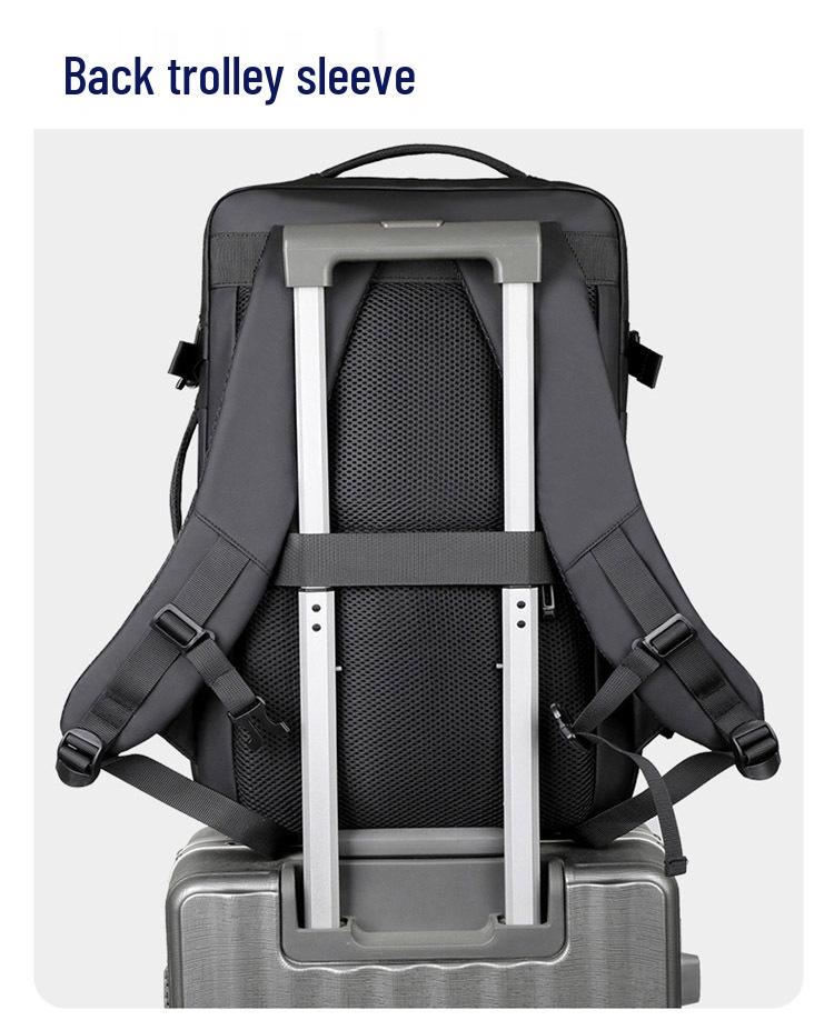 1-Piece Men's Large Capacity Travel Backpack: Business, Commute, Student, Computer, Shoulder Bag