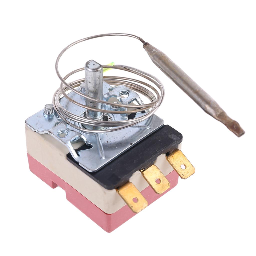 Professional Electric Oven Thermostat, AC 250V 16A 50-300 ° C Thermostat Temperature Controller Three Pin Plastic for Sh