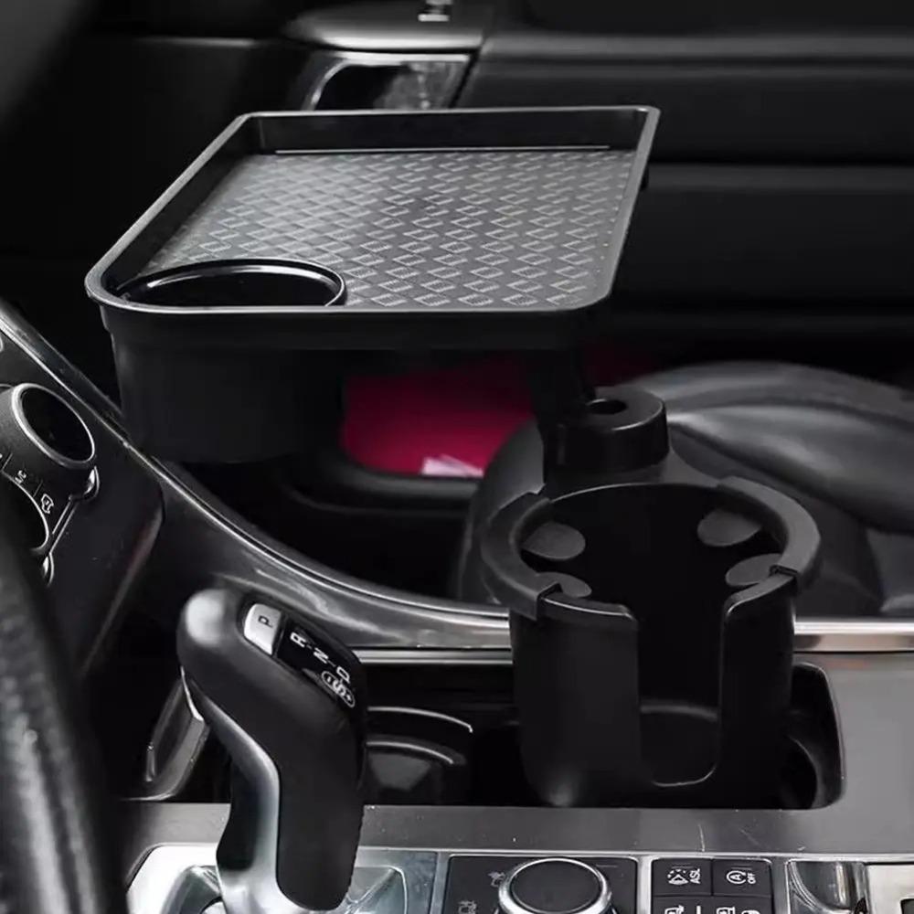 with Tray Car Cup Holder Expander Anti Slip Car Tray Table Center Console Cup Holder  Vehicles