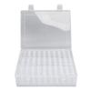 Small Bead  S Plastic   Clear Bead Storage Containers Transparent Boxes with Hinged Lid Labels Rectangle Craft Supply Case
