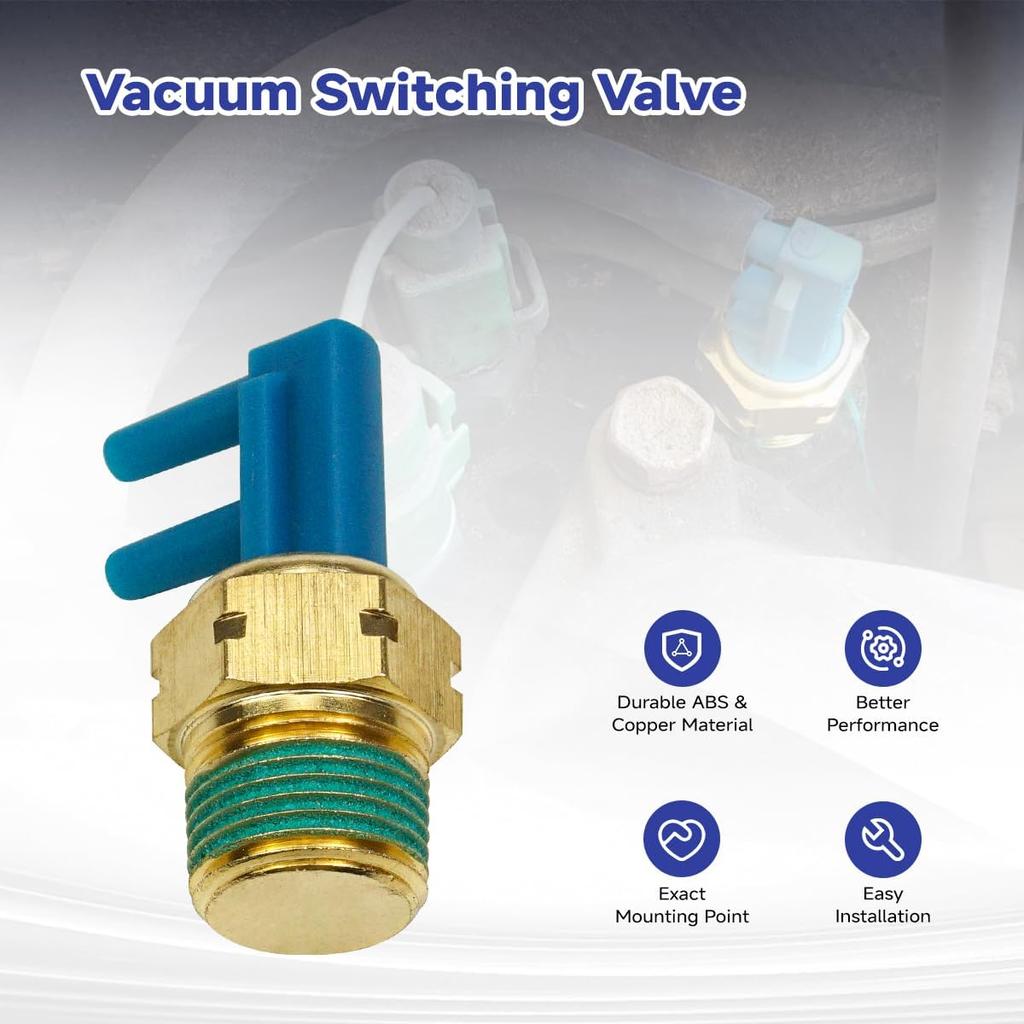 90925-05047 Bimetal Vacuum Switching Valve | Fit for Toyota 4Runner 1988-95, Celica 80-85, Corolla 1986-90, Cressida 1978-84, Pickup 1987-95, Vacuum
