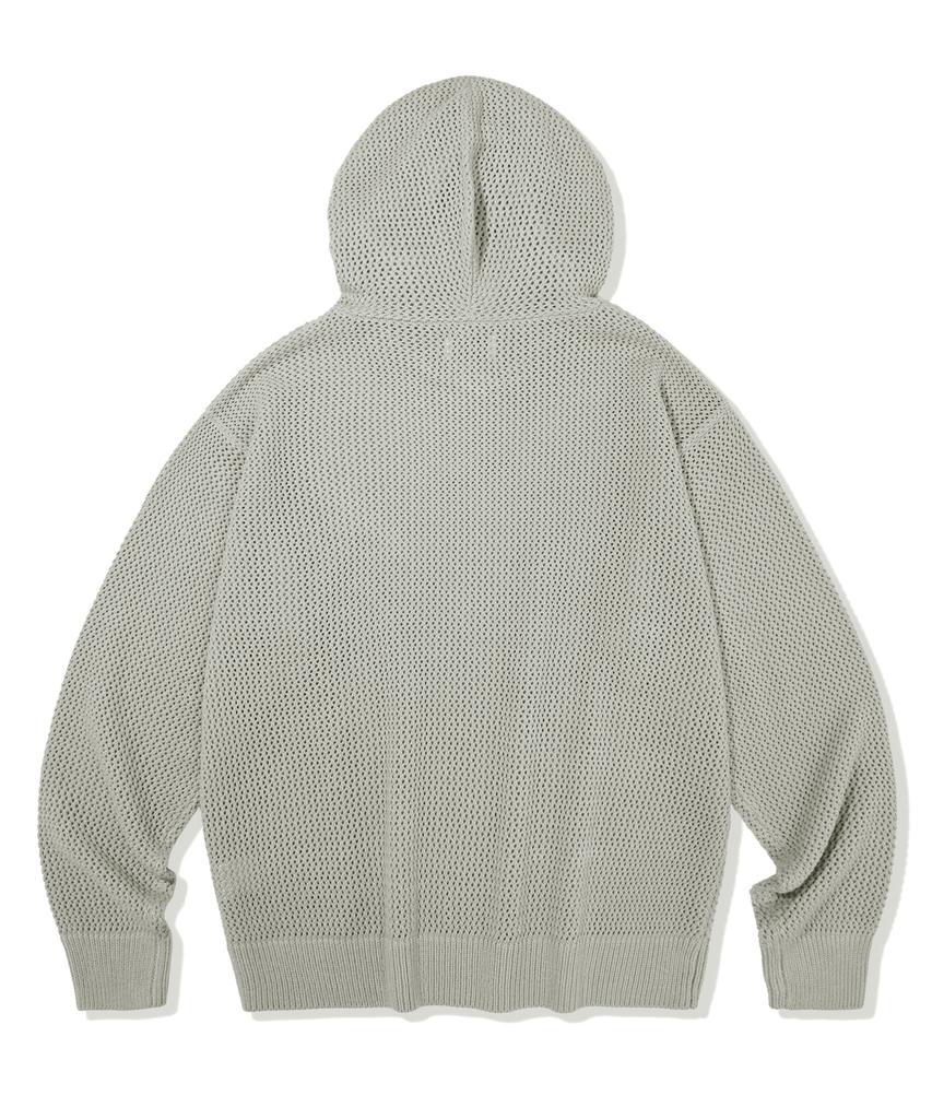 FILLUMINATE Symbol Mesh Hoodie Knit - Beige
