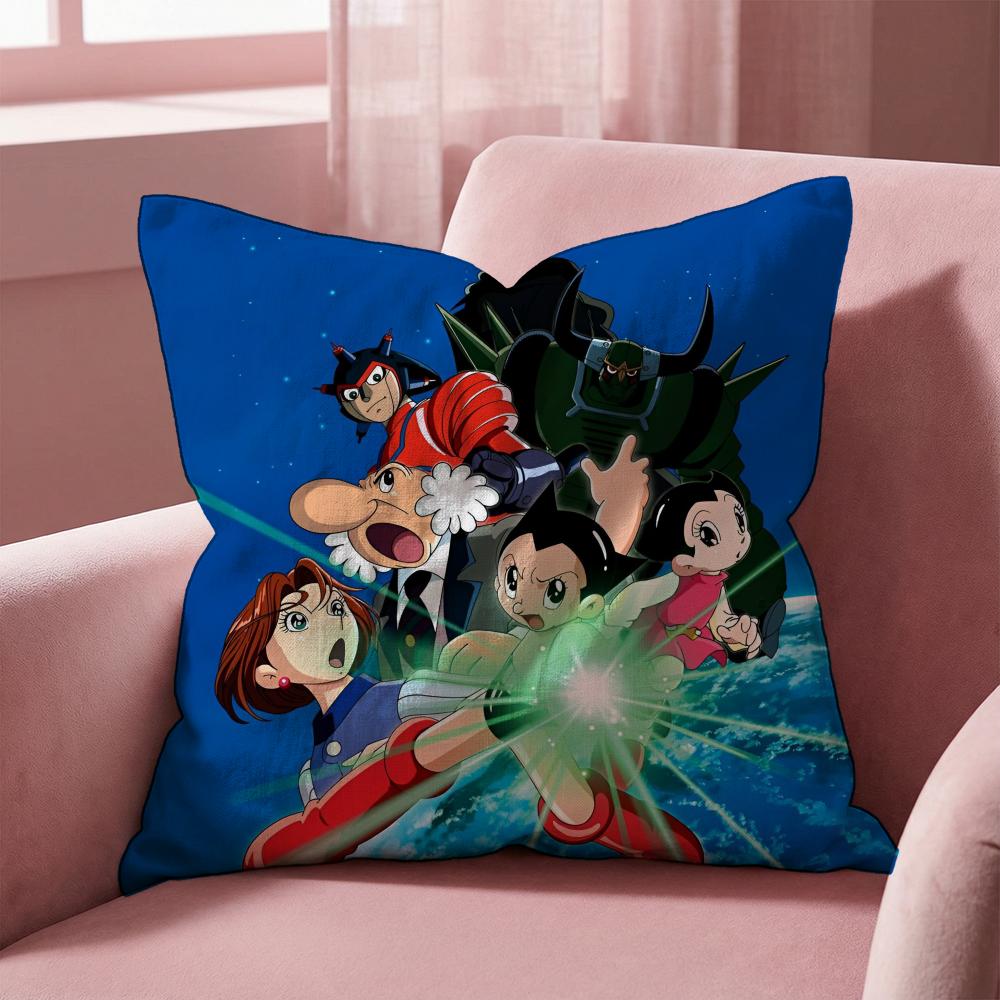 Cartoon A-AstroboyS Cushion Cover Multi-Scene Pillow Cover for Home & Car - Reversible, Soft & Durable for Daily Use