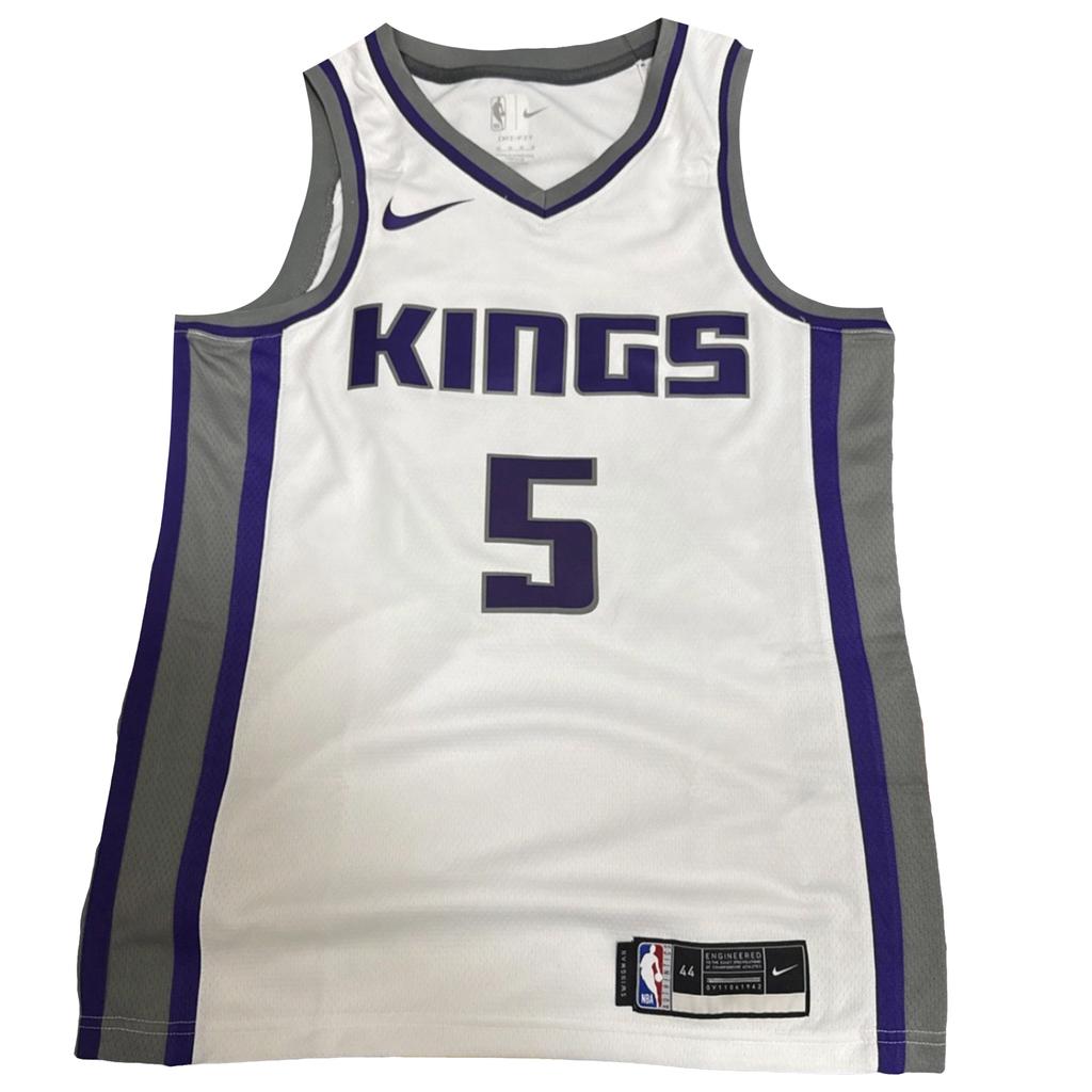 Nike NBA Foxes Kings Team Logo Letter V-Neck Sleeveless Basketball Jersey Unisex jersey CW3645-100