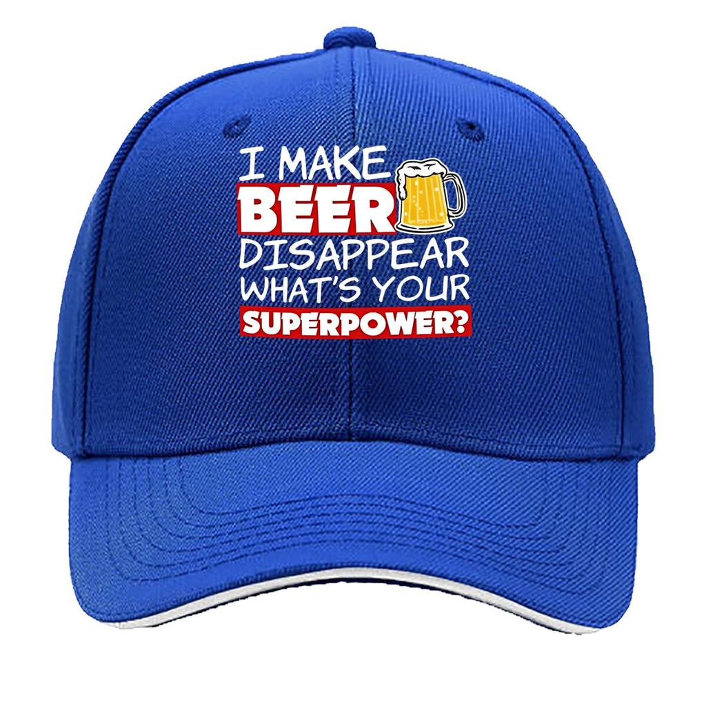 Fun I Made Beer Disappear Printed Adjustable Distressed Hat Casual Outdoor Hat Great Gift for Be Sandwich Baseball Cap
