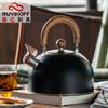 Kettle Boutique Family Bar Wood Grain Handle Stainless Steel Kettle 3L Black Mingyin Pot