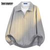 Mark Hua Fei Men's Faux Two-Piece Long Sleeve Sweatshirt