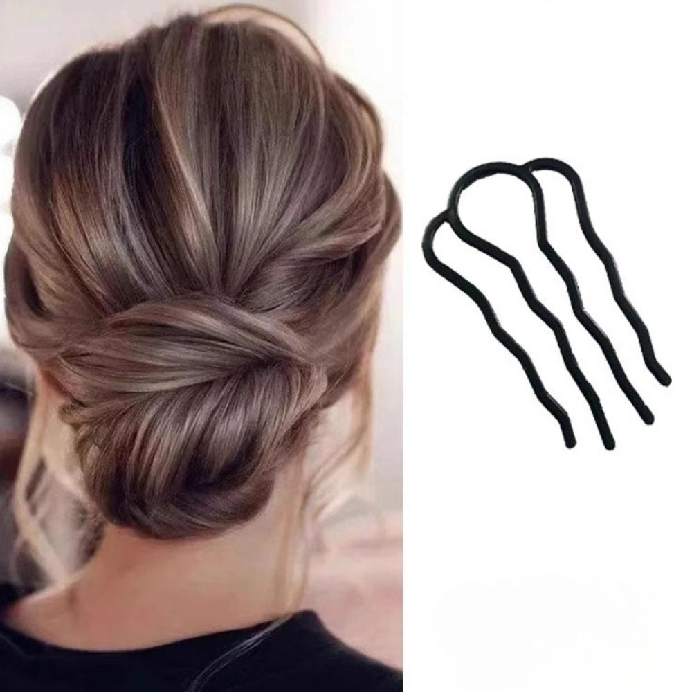 

Metal Waved Black BB Hairpins, Invisible One-line Bobby Pins Hair Accessories