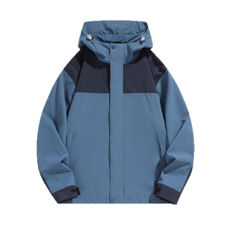 New Autumn Jacket Men and Women's Jacket Windproof Waterproof Color-blocking Casual Jacket Jacket Men Outdoor Couple Climbing