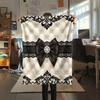 1Pc Gorgeous Bow Print Flannel Blanket, High quality Comfortable for All Seasons, Home Decor, Warmth and Comfort, Perfect for Christmas Gifts W42