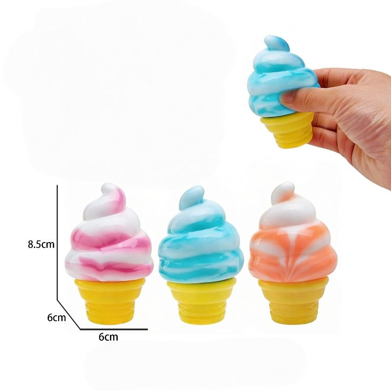 1Pcs Party Gifts Ornaments Ice Cream Shaped Decompression Needoh Nice Cream Cone Surprise Stress Relief Squeeze Toys