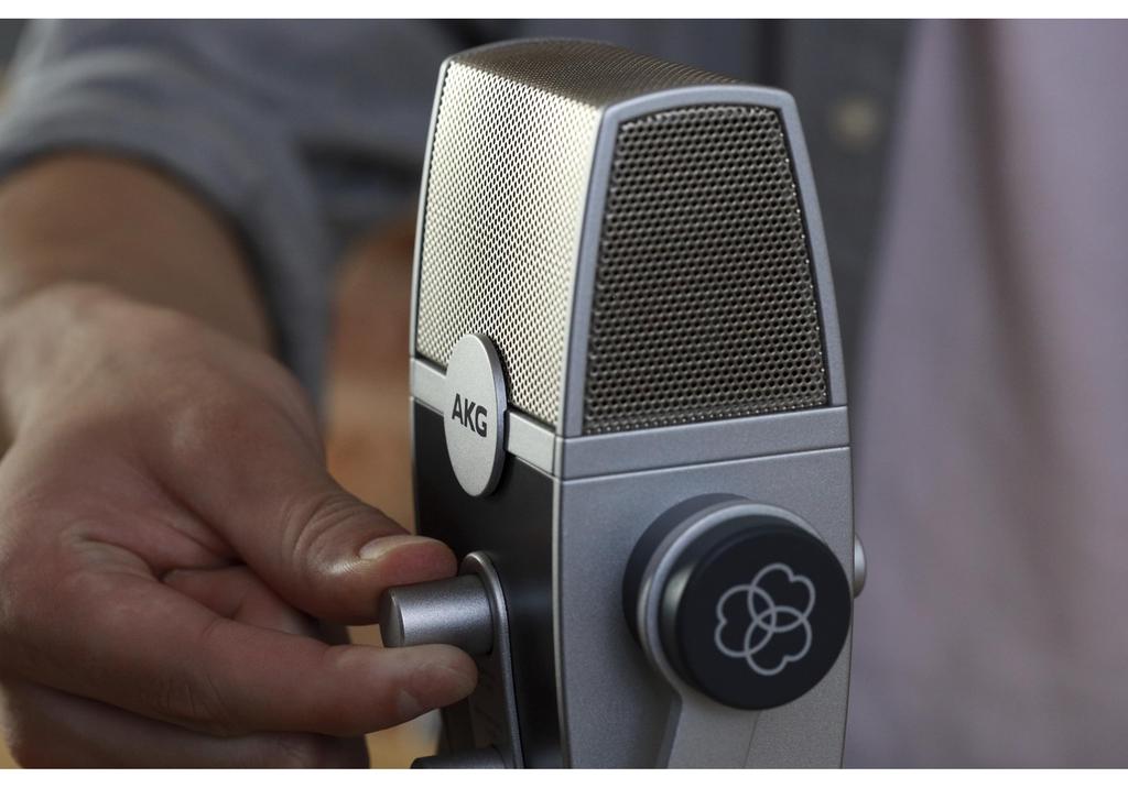 AKG LYRA C44 USB Condenser Microphone for Windows and Blucoil Pop Filter Windscreen USB Extension Cable iOS, Android, Mac, PC, 3-FT 2.0 Type-A