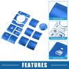 ABSOPRO Window Button Switch Button Cover Trim for Toyota RAV4 Interior Interior Custom Blue 2019-2022, Panel, Parts, Accessories,