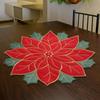 4pcs with Sponge Holly Leaf Insulation Pad Thickened Tablecloth Coaster Table Runner  Hotel