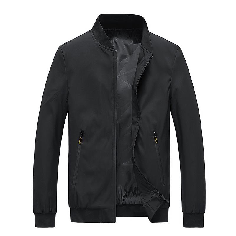2022 Men s Solid Color Loose Jacket - European and American Style XL
