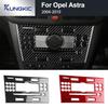 Car CD AC Frame Panel Real Soft Carbon Fiber Sticker LHD RHD For Vauxhall Opel Astra H MK5 2004 2005 2006 2007 2008 2009 2010