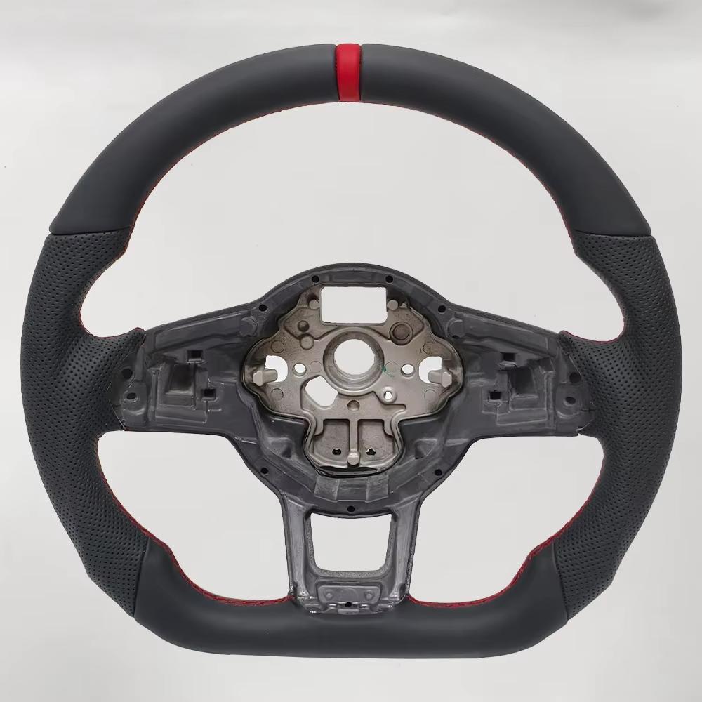 Kohlefaser Lenkrad Leder Sport Für Volkswagen Tiguan Golf 7 7.5 GTI GTE 2013-2019 Persönlich Angepasstes Autozubehör