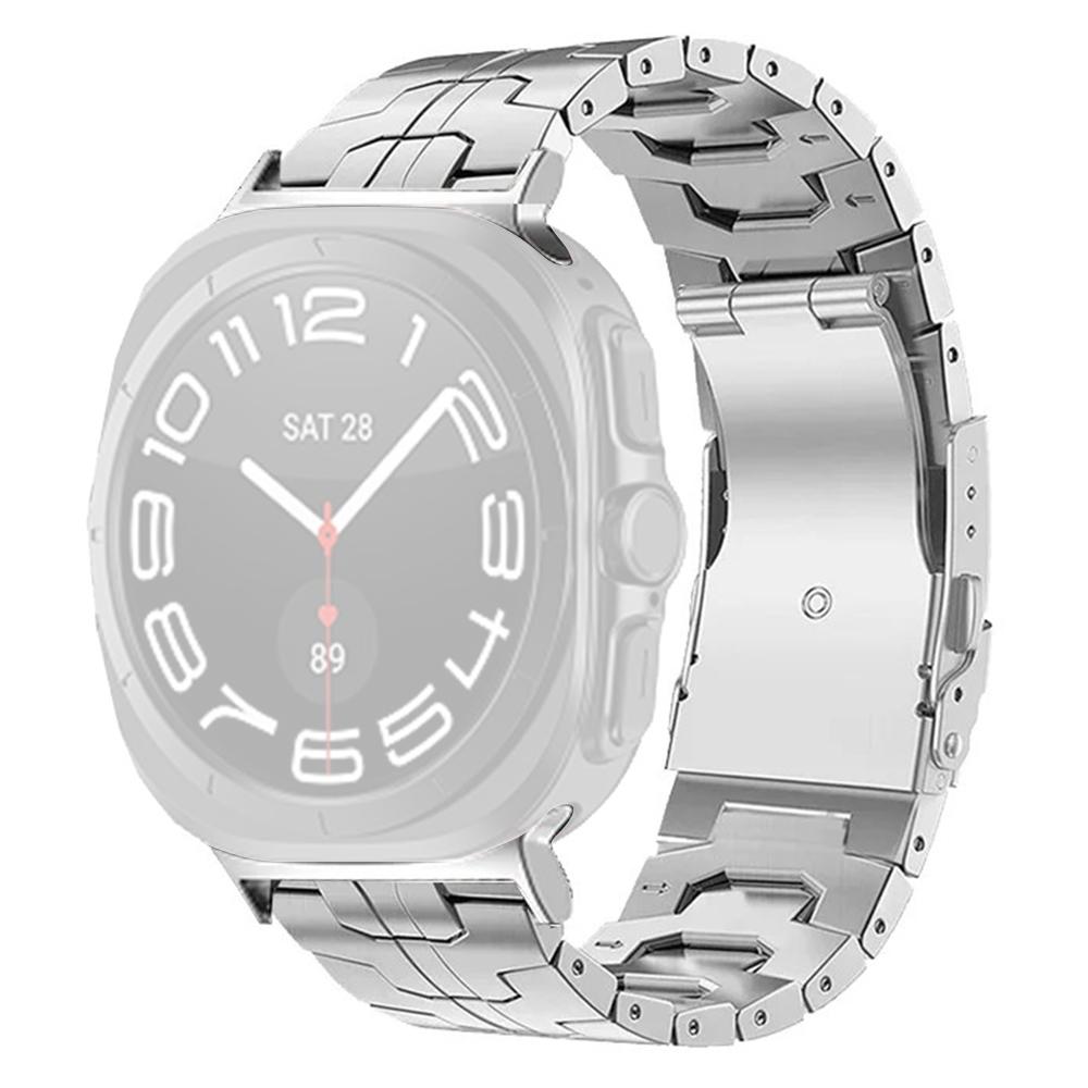 Watch Strap for Samsung Galaxy Watch8 44mm/40mm/Watch8 Classic 46mm Titanium Alloy Wrist Band with Safety Buckle