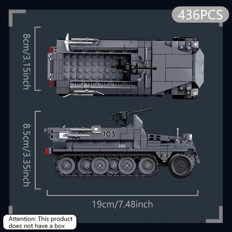 

Classic tracked tank building blocks from the 20th century, educational tank and armored vehicle assembly toys, children s DIY
