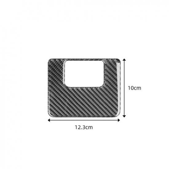 Bright Carbon Fiber Car Inner Driver Storage Box Panel Cover For Corolla 06-12