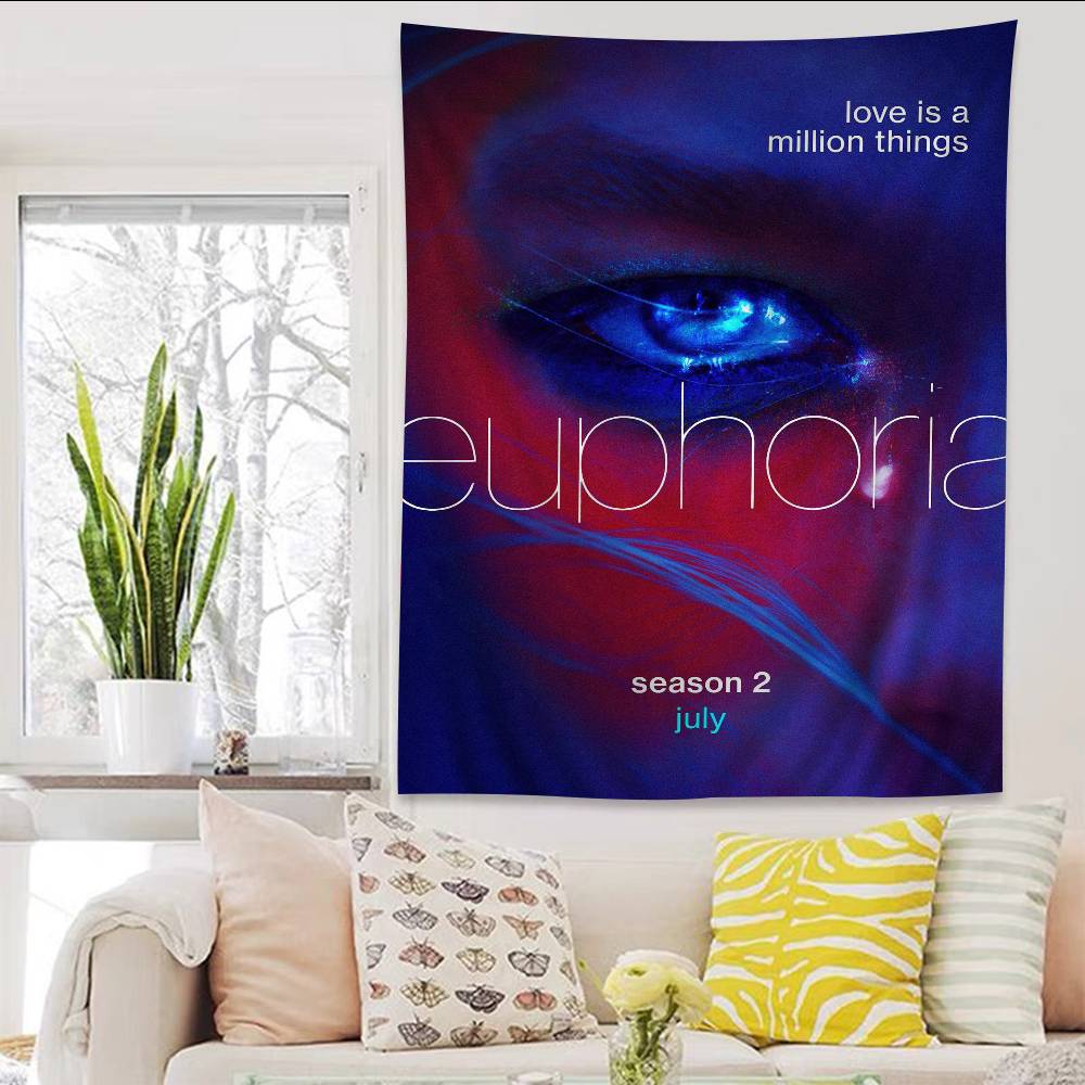 E-Euphoria TV Show DIY Wall Tapestry For Living Room Home Dorm Decor Wall Art Decor