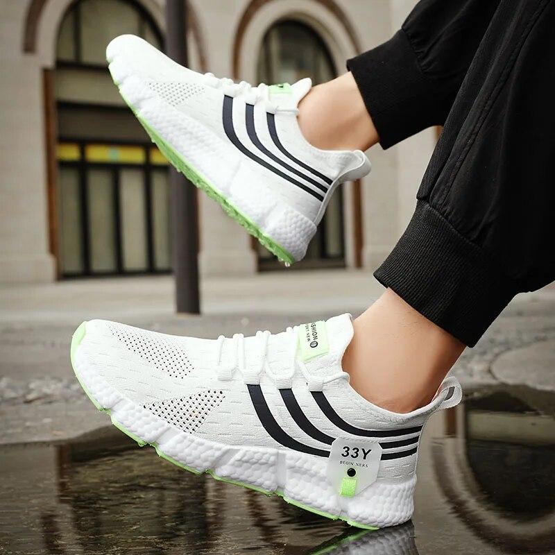 Men Shoes Fashion Casual Sneakers Breathable Running Black Tennis Shoes Breathable Comfortable Casual Shoes For Men