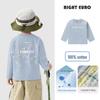 2026 Trendy Boys' Pure Cotton Long-Sleeve T-Shirt for Spring and Fall