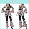 Fantasia Hippie de DJ para Festa Cosplay Unissex com Material Spandex