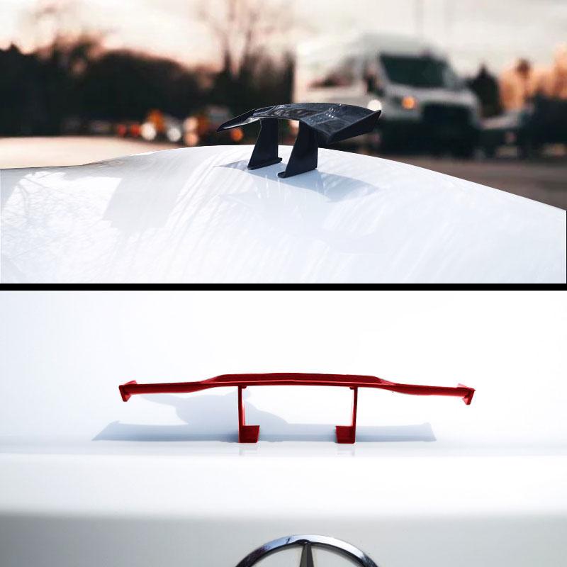 Carbon Fiber Look Car Mini Rear Spoiler Mini Wing Small Model Decoration For KIA Cerato Sportage R K2 K3 K5 RIO 3 4 Sorento Picanto