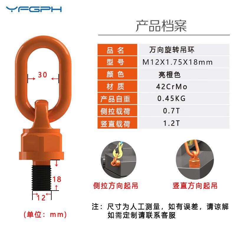 YFGPH Universal Swivel Hoist Ring