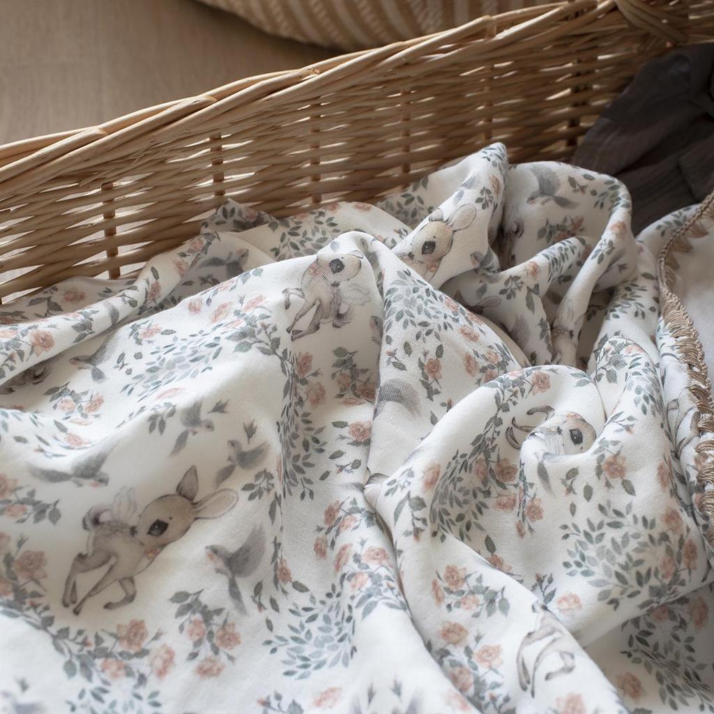 Summer Baby Bamboo 4-Layer Cool Quilt: Newborn Ice Silk Blanket for Naps & Air Conditioning.