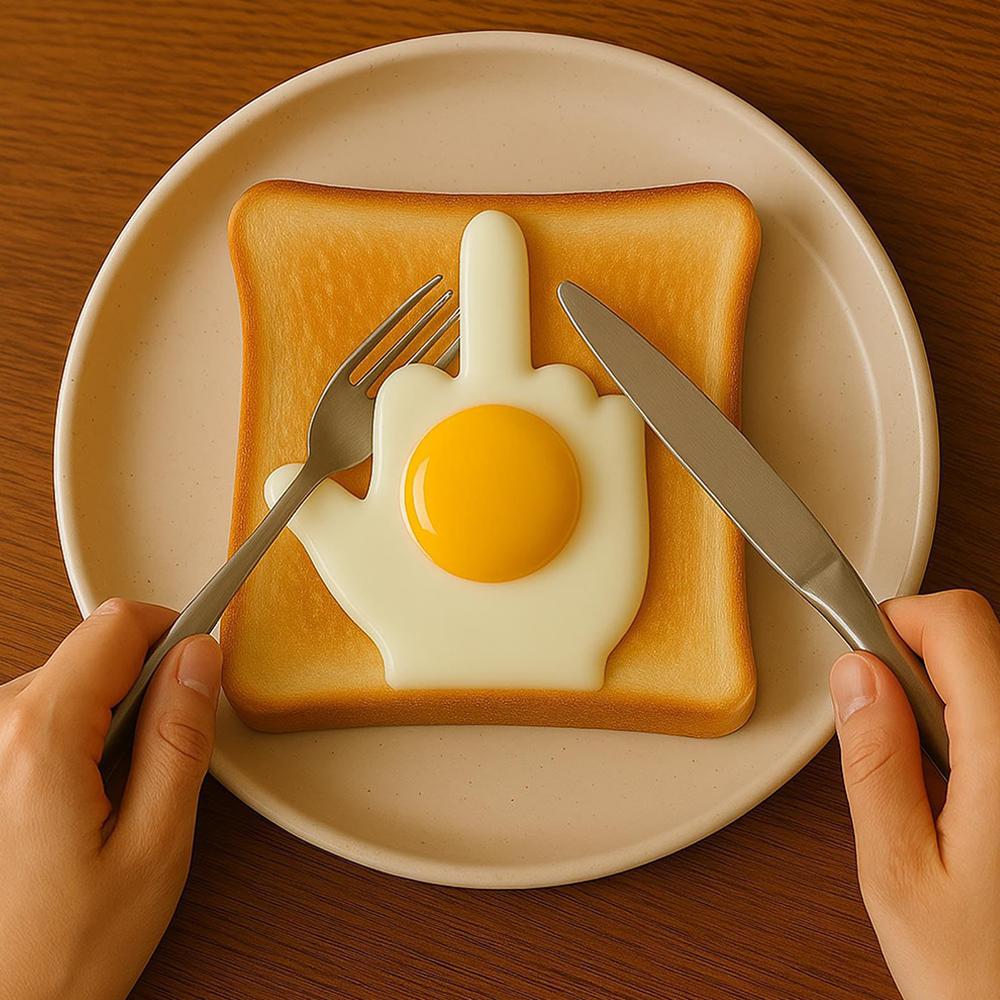 Funny Fried Egg Mold Creative Stainless Steel Non-Stick Omelette Kitchen Cooking Tool Girlfriend DIY Breakfast Sandwich Gadget