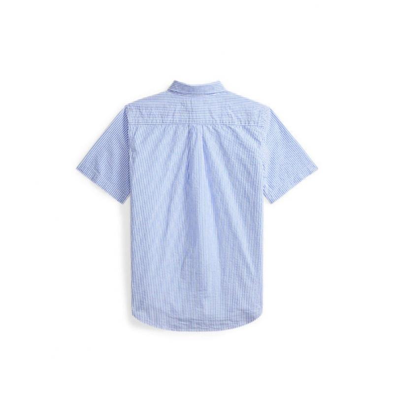 Polo Ralph Lauren Boys  Stripe Cotton Searucker Shirt 8 18